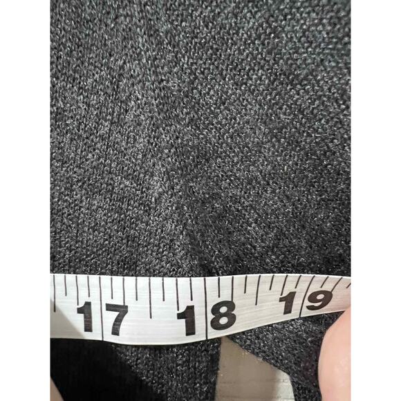 Magaschoni Cashmere Blend Long Open Front Cardigan long Gray Size S A001379 - Picture 6 of 7